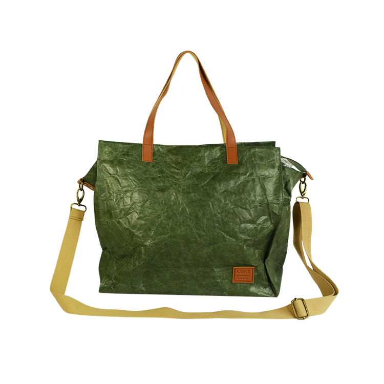 新款創(chuàng)意復(fù)古杜邦紙電腦背包，棕色杜邦紙電腦包